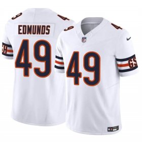 Cheap Men\'s Chicago Bears #49 Tremaine Edmunds White 2023 F.U.S.E. Vapor Football Stitched Jersey