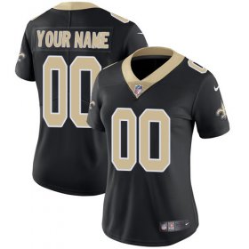 Wholesale Cheap Nike New Orleans Saints Customized Black Team Color Stitched Vapor Untouchable Limited Women\'s NFL Jersey