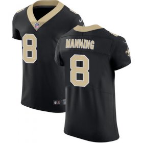 Wholesale Cheap Nike Saints #8 Archie Manning Black Team Color Men\'s Stitched NFL Vapor Untouchable Elite Jersey