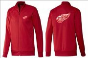Wholesale Cheap NHL Detroit Red Wings Zip Jackets Red