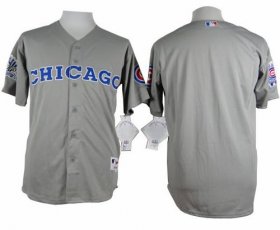 Wholesale Cheap Cubs Blank Grey 1990 Turn Back The Clock Stitched MLB Jersey