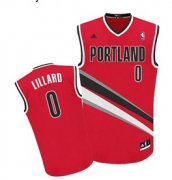 Wholesale Cheap Portland Trail Blazers #0 Damian Lillard Red Swingman Jersey