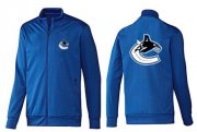 Wholesale Cheap NHL Vancouver Canucks Zip Jackets Blue-1