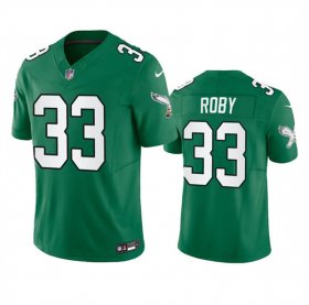 Men\'s Philadelphia Eagles #33 Bradley Roby Green 2023 F.U.S.E. Throwback Vapor Untouchable Limited Football Stitched Jersey