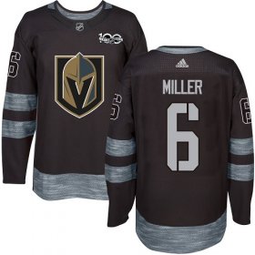 Wholesale Cheap Adidas Golden Knights #6 Colin Miller Black 1917-2017 100th Anniversary Stitched NHL Jersey