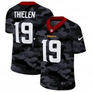 Cheap Minnesota Vikings #19 Adam Thielen Men's Nike 2020 Black CAMO Vapor Untouchable Limited Stitched NFL Jersey