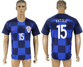 Wholesale Cheap Croatia #15 Antolic Away Soccer Country Jersey