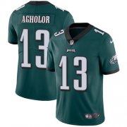 Wholesale Cheap Nike Eagles #13 Nelson Agholor Midnight Green Team Color Men's Stitched NFL Vapor Untouchable Limited Jersey
