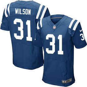 Wholesale Cheap Nike Colts #31 Quincy Wilson Royal Blue Team Color Men\'s Stitched NFL Elite Jersey