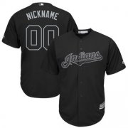Wholesale Cheap Cleveland Indians Majestic 2019 Players' Weekend Cool Base Roster Custom Jersey Black