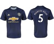Wholesale Cheap Manchester United #5 Marcos Rojo Away Soccer Club Jersey