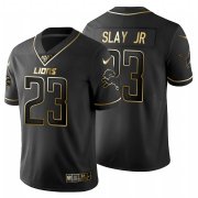Wholesale Cheap Detroit Lions #23 Darius Slay Jr Men's Nike Black Golden Limited NFL 100 Jersey