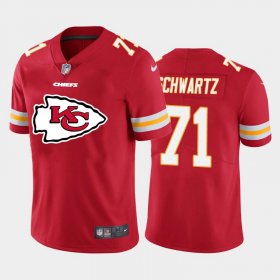 Wholesale Cheap Kansas City Chiefs #71 Mitchell Schwartz Red Men\'s Nike Big Team Logo Player Vapor Limited NFL Jersey