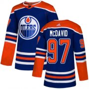Wholesale Cheap Adidas Oilers #97 Connor McDavid Royal Alternate Authentic Stitched Youth NHL Jersey