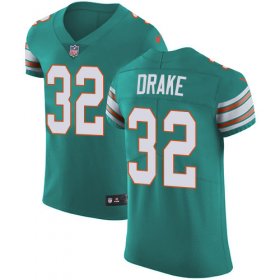 Wholesale Cheap Nike Dolphins #32 Kenyan Drake Aqua Green Alternate Men\'s Stitched NFL Vapor Untouchable Elite Jersey