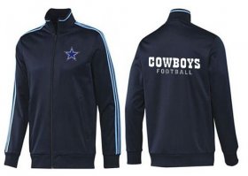 Wholesale Cheap NFL Dallas Cowboys Authentic Jacket Dark Blue_1