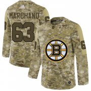 Wholesale Cheap Adidas Bruins #63 Brad Marchand Camo Authentic Stitched NHL Jersey
