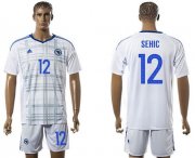Wholesale Cheap Bosnia Herzegovina #12 Sehic Away Soccer Country Jersey