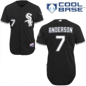 Wholesale Cheap White Sox #7 Tim Anderson Black Alternate Cool Base Stitched Youth MLB Jersey