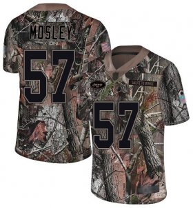Wholesale Cheap Nike Jets #57 C.J. Mosley Camo Men\'s Stitched NFL Limited Rush Realtree Jersey