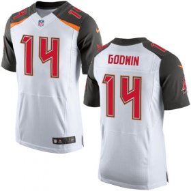 Wholesale Cheap Nike Buccaneers #14 Chris Godwin White Men\'s Stitched NFL New Elite Jersey