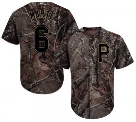 Wholesale Cheap Pirates #6 Starling Marte Camo Realtree Collection Cool Base Stitched Youth MLB Jersey