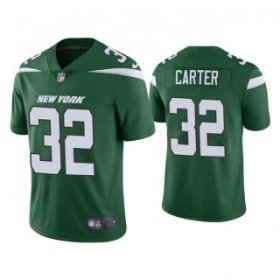 Wholesale Cheap Men\'s Green New York Jets #32 Michael Carter 2021 Vapor Untouchable Limited Stitched Jersey