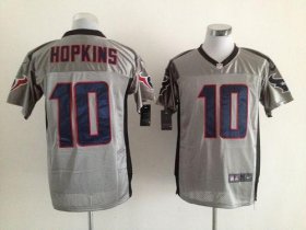 Wholesale Cheap Nike Texans #10 DeAndre Hopkins Grey Shadow Men\'s Stitched NFL Elite Jersey