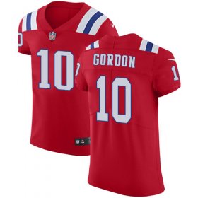 Wholesale Cheap Nike Patriots #10 Josh Gordon Red Alternate Men\'s Stitched NFL Vapor Untouchable Elite Jersey