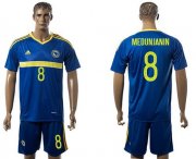 Wholesale Cheap Bosnia Herzegovina #8 Medunjanin Home Soccer Country Jersey