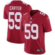 Wholesale Cheap Nike Giants #59 Lorenzo Carter Red Alternate Men's Stitched NFL Vapor Untouchable Limited Jersey