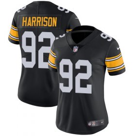 Wholesale Cheap Nike Steelers #92 James Harrison Black Alternate Women\'s Stitched NFL Vapor Untouchable Limited Jersey