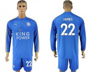 Wholesale Cheap Leicester City #22 James Home Long Sleeves Soccer Club Jersey