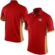 Wholesale Cheap Men's Nike NFL San Francisco 49ers Scarlet Team Issue Performance Polo