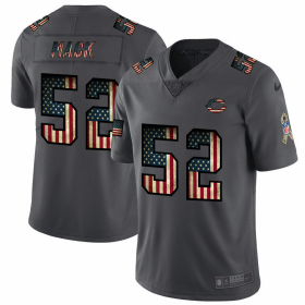 Wholesale Cheap Chicago Bears #52 Khalil Mack Nike 2018 Salute to Service Retro USA Flag Limited NFL Jersey