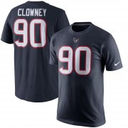 Wholesale Cheap Houston Texans #90 Jadeveon Clowney Nike Player Pride Name & Number T-Shirt Navy
