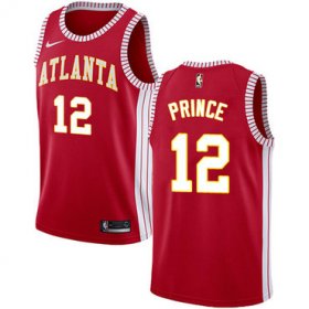 Wholesale Cheap Men\'s Atlanta Hawks #12 Authentic Taurean Prince Red Basketball Statement Edition Jersey
