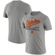 Wholesale Cheap Baltimore Orioles Nike Practice T-Shirt Heathered Gray