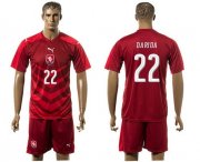 Wholesale Cheap Czech #22 Darida Red Home Soccer Country Jersey