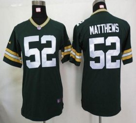 Wholesale Cheap Nike Packers #52 Clay Matthews Green Team Color Youth Stitched NFL Elite Jersey