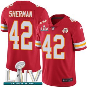 Wholesale Cheap Nike Chiefs #42 Anthony Sherman Red Super Bowl LIV 2020 Team Color Men\'s Stitched NFL Vapor Untouchable Limited Jersey