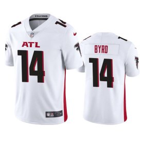 Wholesale Cheap Men\'s Atlanta Falcons #14 Damiere Byrd White Vapor Untouchable Stitched Football Jersey