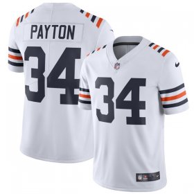 Wholesale Cheap Nike Bears #34 Walter Payton White Men\'s 2019 Alternate Classic Retired Stitched NFL Vapor Untouchable Limited Jersey