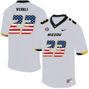 Wholesale Cheap Missouri Tigers 23 Roger Wehrli White USA Flag Nike College Football Jersey