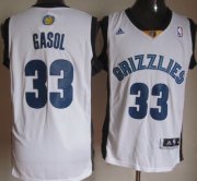 Wholesale Cheap Memphis Grizzlies #33 Marc Gasol Revolution 30 Swingman White Jersey