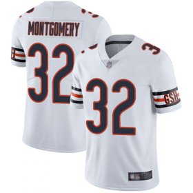 Wholesale Cheap Nike Bears #32 David Montgomery White Men\'s Stitched NFL Vapor Untouchable Limited Jersey