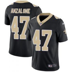 Wholesale Cheap Nike Saints #47 Alex Anzalone Black Team Color Men\'s Stitched NFL Vapor Untouchable Limited Jersey