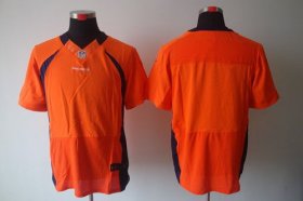 Wholesale Cheap Nike Broncos Blank Orange Team Color Men\'s Stitched NFL Elite Jersey