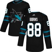 Wholesale Cheap Adidas Sharks #88 Brent Burns Black Alternate Authentic Stitched Youth NHL Jersey