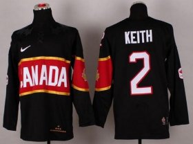 Wholesale Cheap Olympic 2014 CA. #2 Duncan Keith Black Stitched NHL Jersey